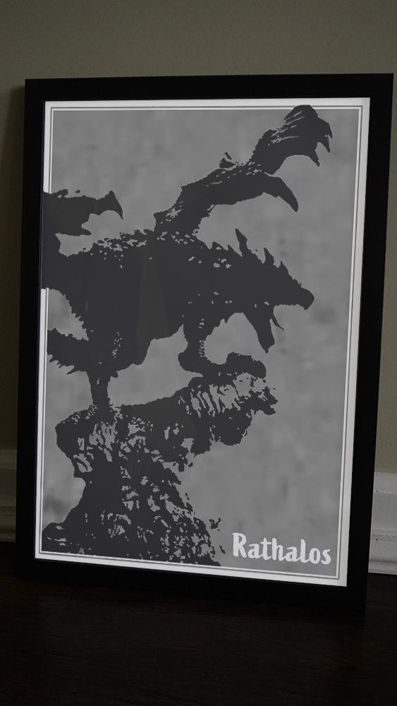 Rathalos Monster Hunter Poster